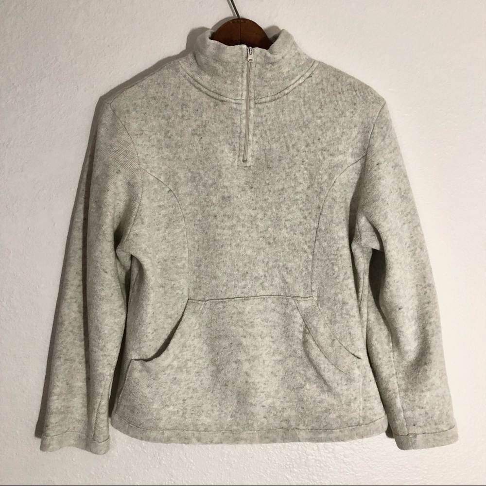 ALPINE Design 1/4 Zip Fleece, Off White Heather, Medium